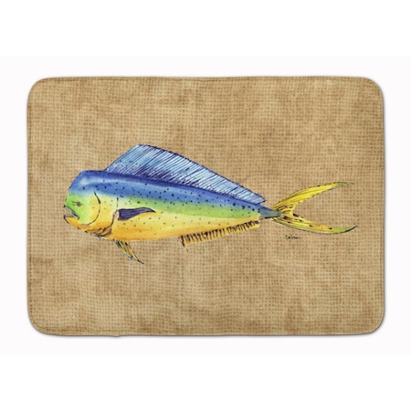 Carolines Treasures Dolphin Mahi Mahi Machine Washable Memory Foam Mat 8810RUG